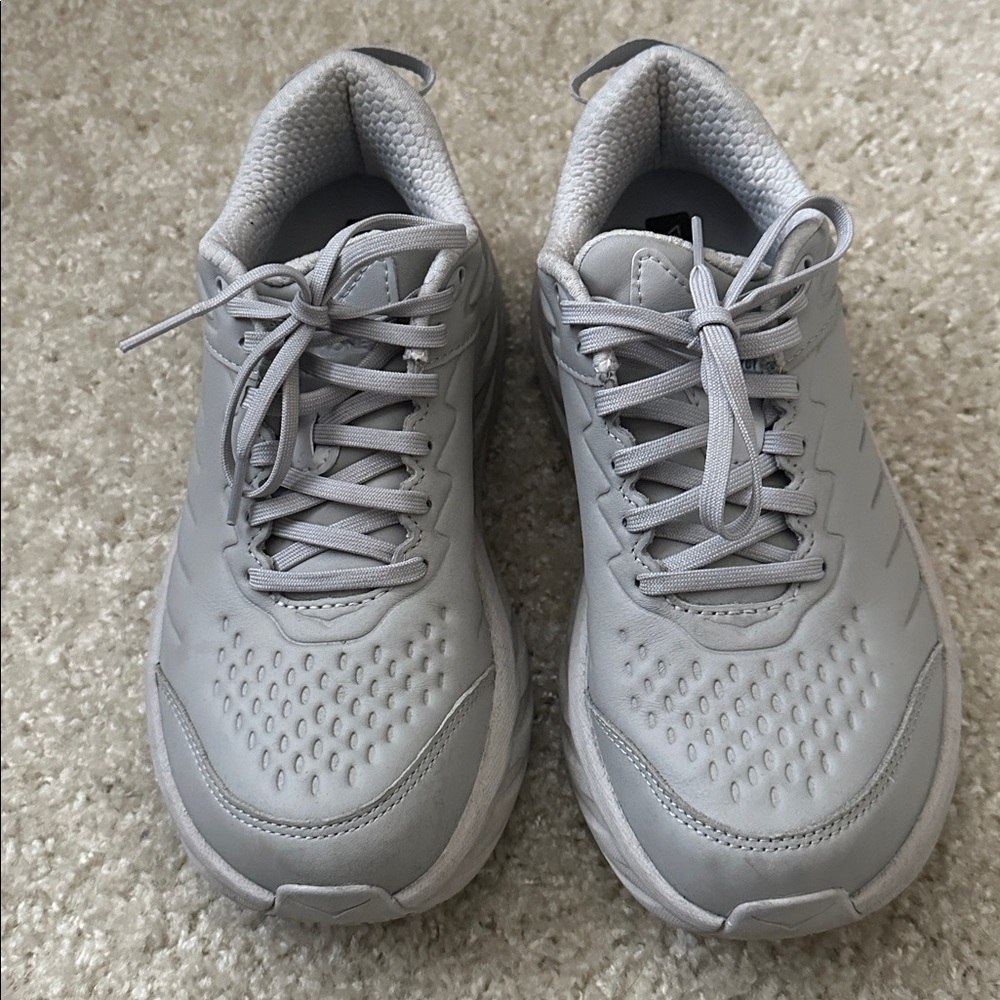 Hoka Women's Athletic Shoes in Light Gray - Picture 3 of 8